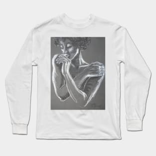 Sweet Memories - Portrait Of A Woman Long Sleeve T-Shirt